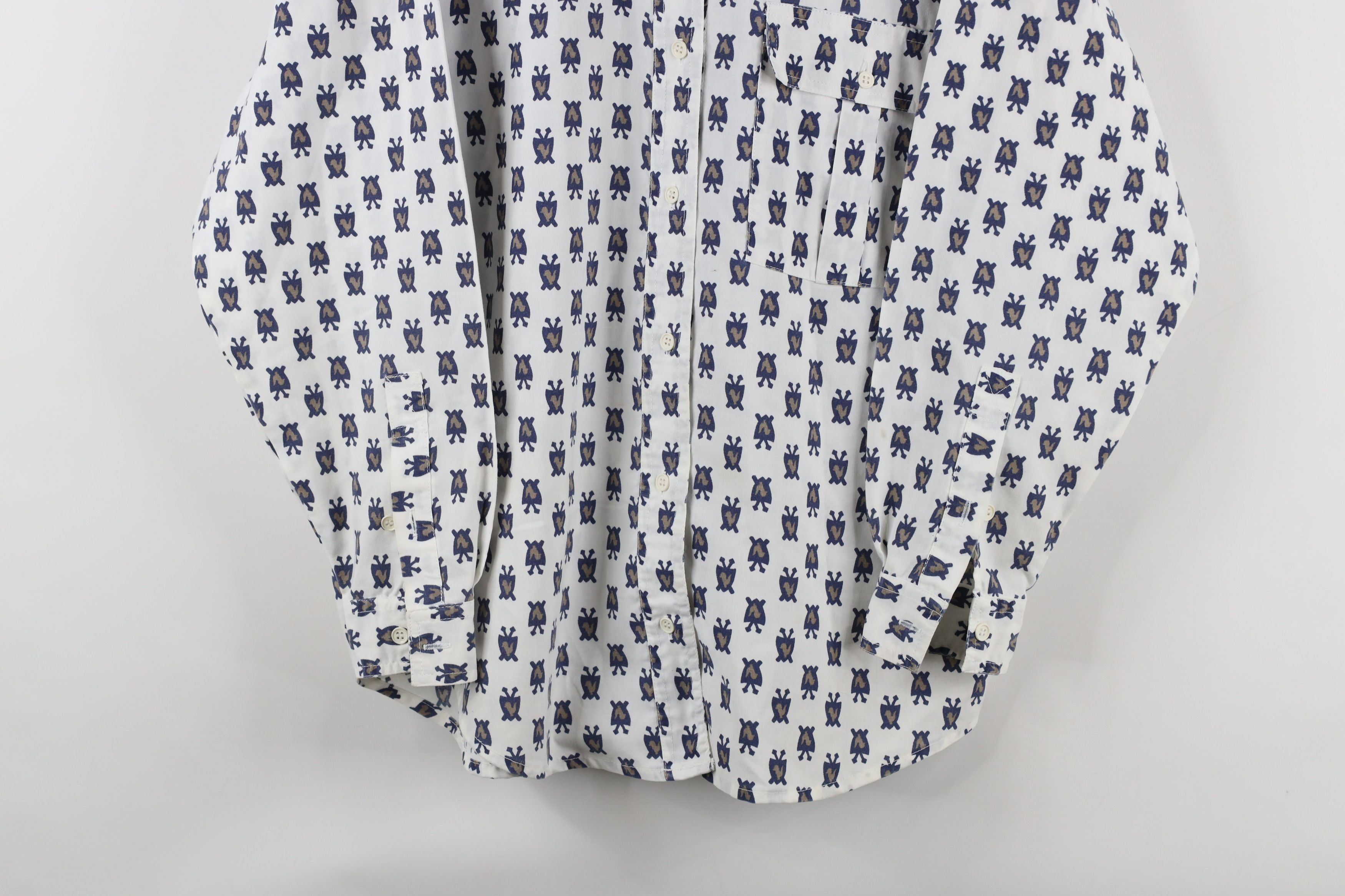Vintage Vintage 90s Streetwear All Over Print Collared Button Shirt Size M / US 6-8 / IT 42-44 - 3 Thumbnail