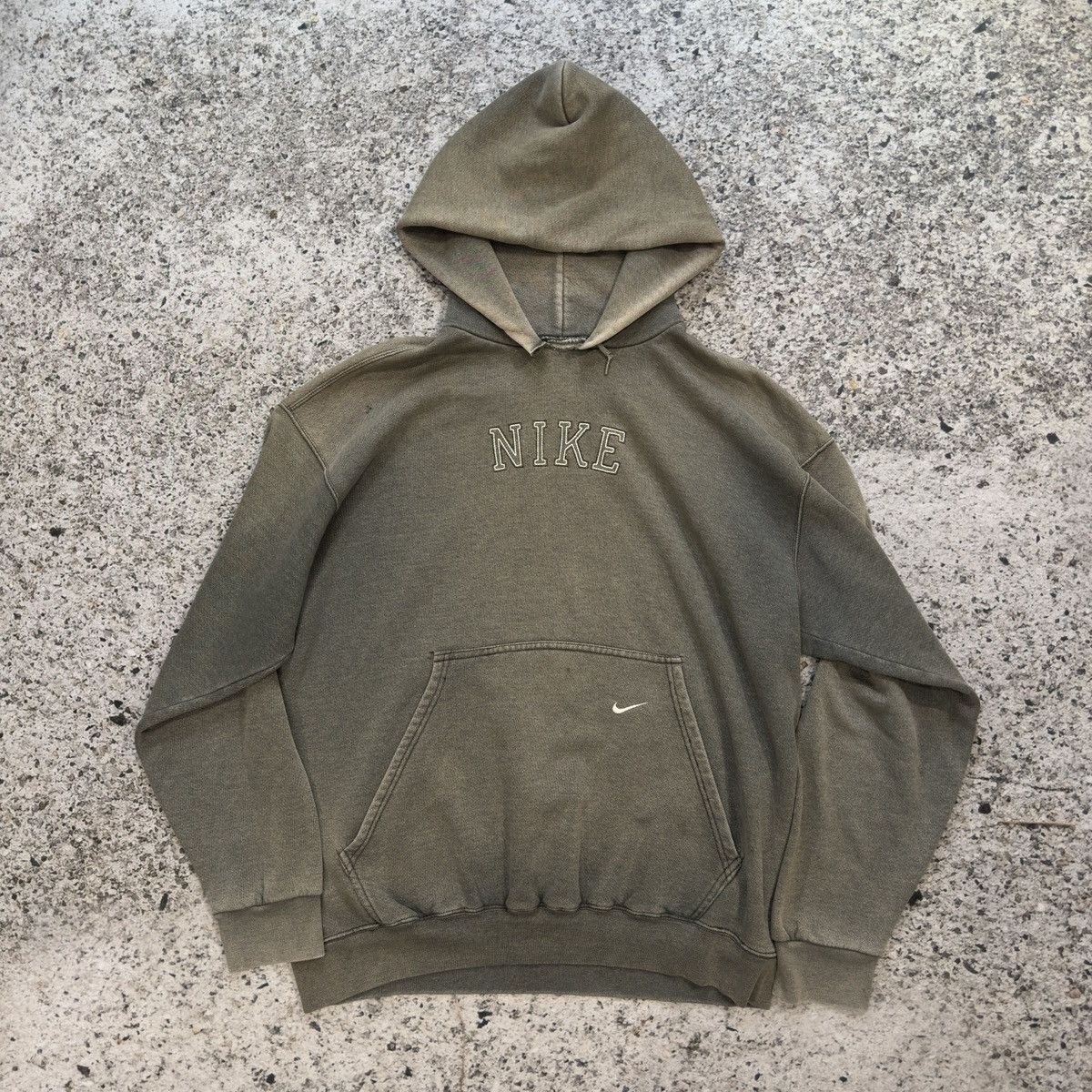 Nike Thrashed Faded Distressed Nike Hoodie ERD Grunge Chrome Size US L / EU 52-54 / 3 - 1 Thumbnail
