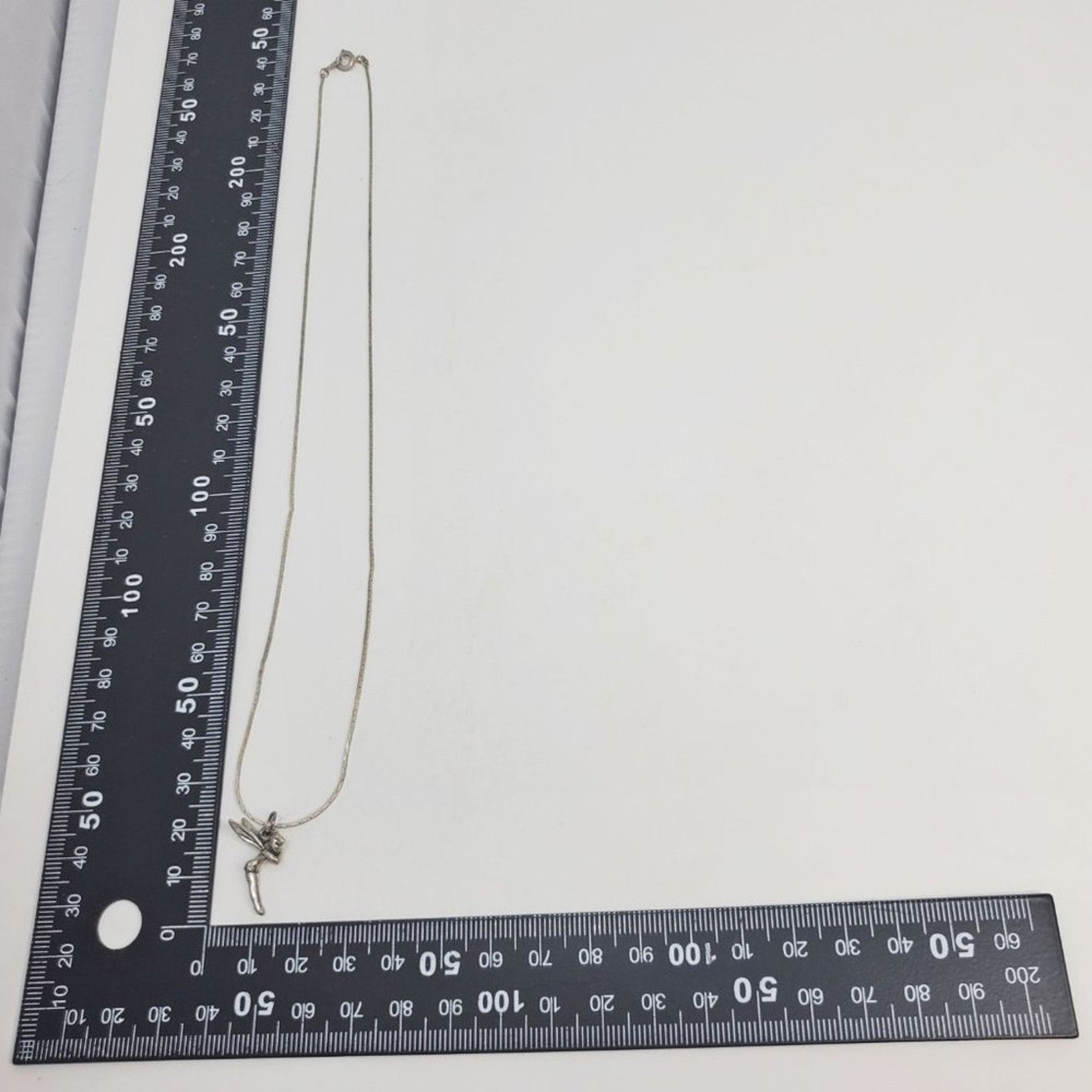 Disney Captivating Disney Tinker Bell VTG Sterling Silver Necklace Size ONE SIZE - 12 Thumbnail