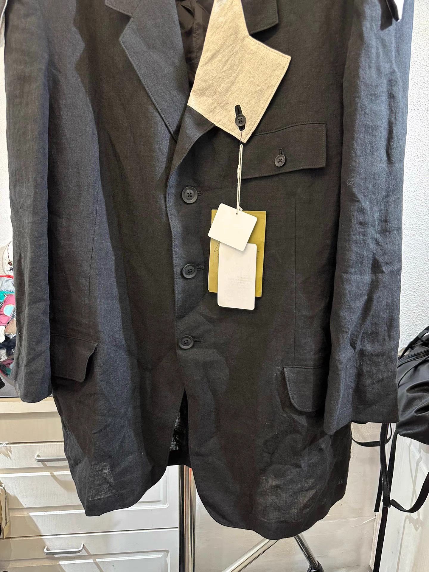 Yohji Yamamoto yohji yamamoto pour homme 22SS Linen Blazer K20 Size US M / EU 48-50 / 2 - 3 Thumbnail