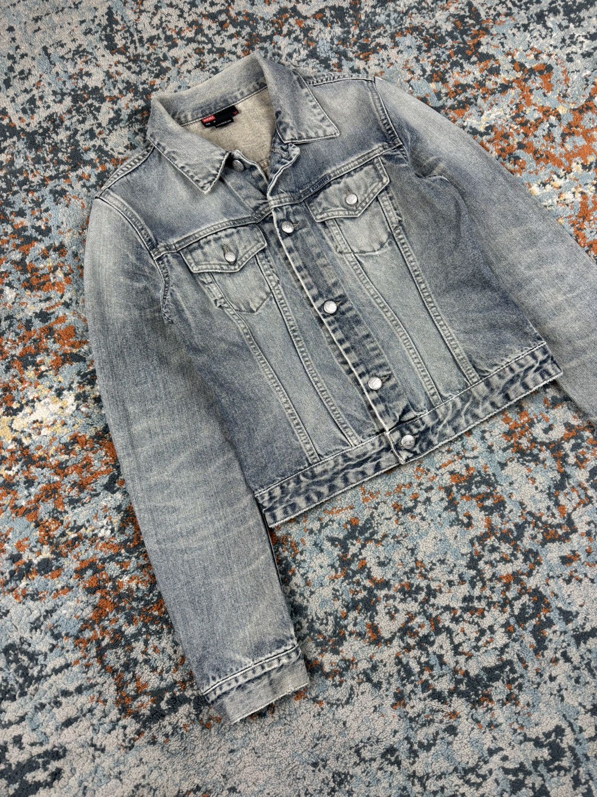 Diesel × Vintage Vintage Y2K Diesel washed denim katana jacket cropped fit Size M / US 6-8 / IT 42-44 - 3 Thumbnail
