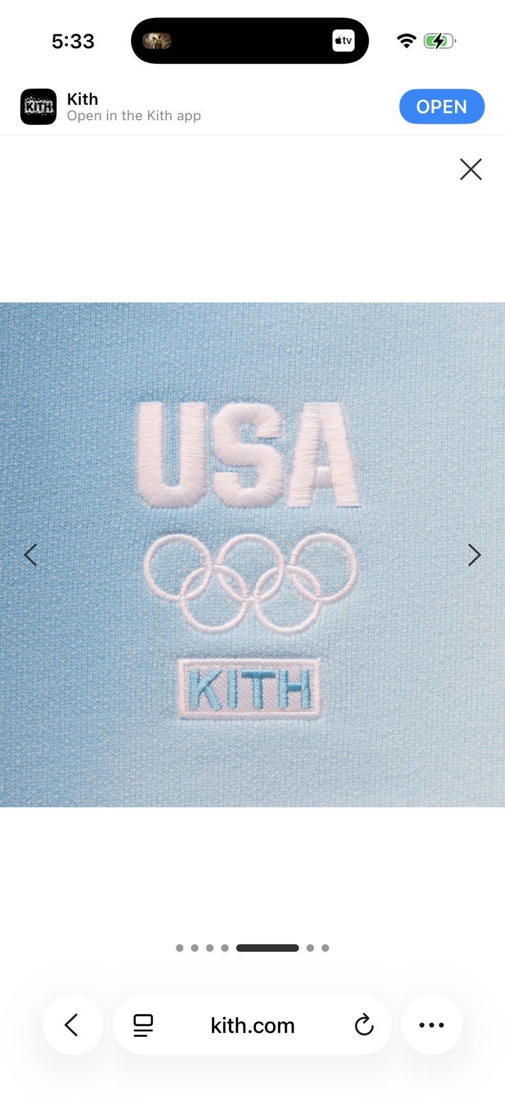 Kith Kith for Team USA Summit Winter Mountain Quarter Zip Size US L / EU 52-54 / 3 - 10 Thumbnail