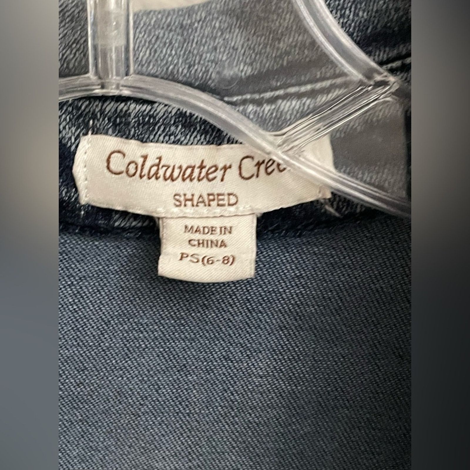 Coldwater Creek Cold water Creek Stretch Denim Button Shirt Petite Small Size S / US 4 / IT 40 - 4 Thumbnail