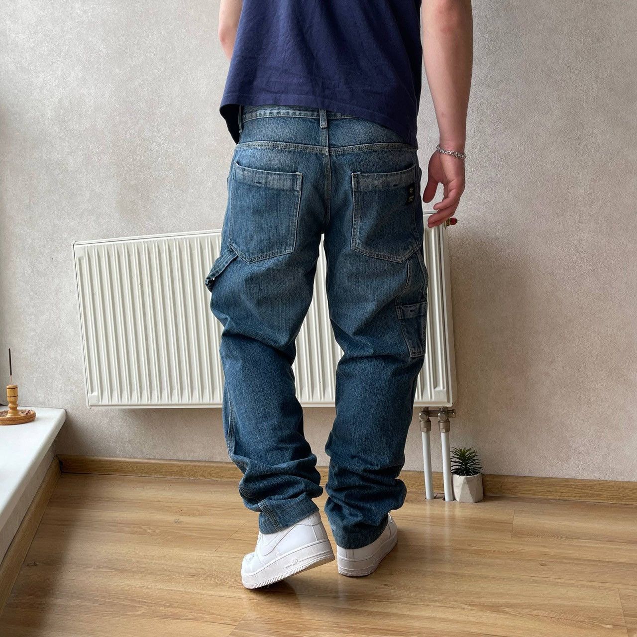 Other Vintage WPM Work Wear Double Knee Carpenter Jeans Y2K Size US 36 / EU 52 - 2 Thumbnail