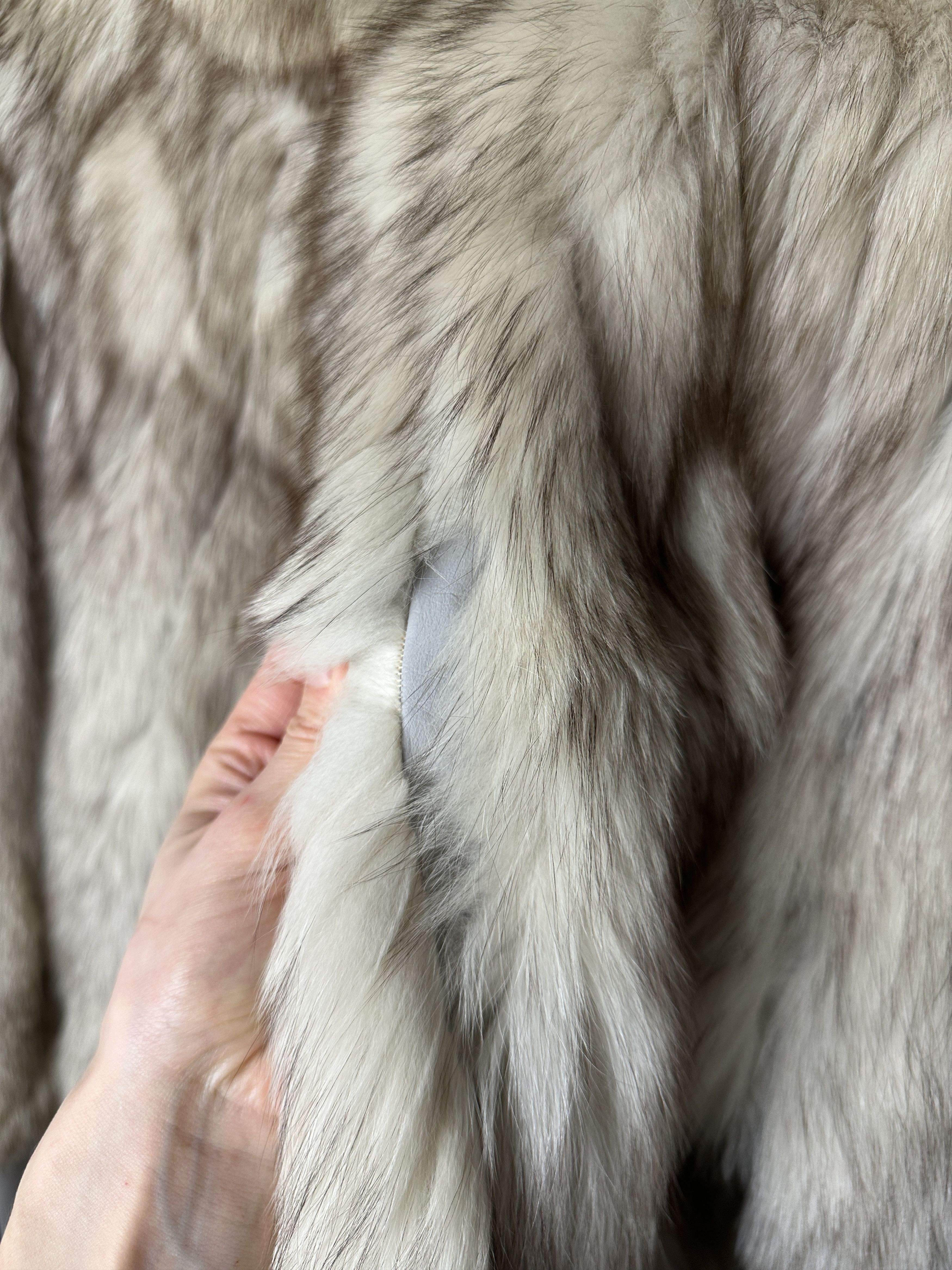 Sagafurs Saga Fox Arctic Fox Fur Coat Size M / US 6-8 / IT 42-44 - 4 Thumbnail