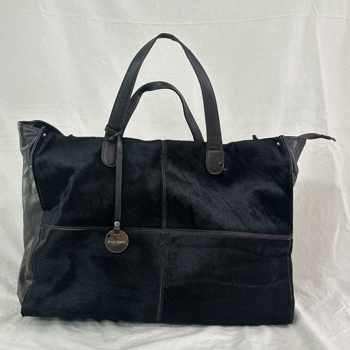 Other Pulicati Italian Designer Black Cow Hide Large Leather Purse Size ONE SIZE - 1 Thumbnail