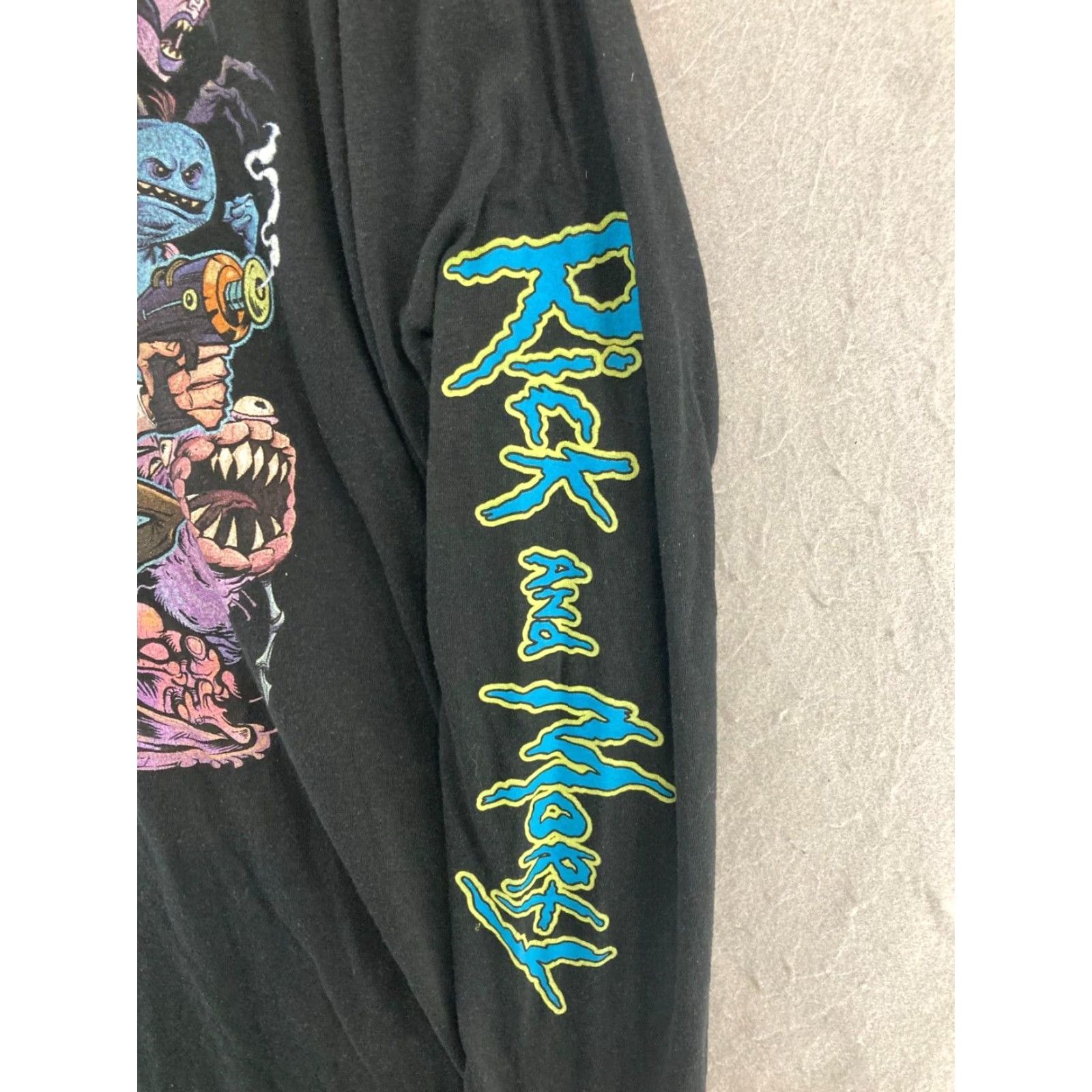 Ripple Junction VINTAGE Ripple Junction Rick and Morty T-Shirt Adult Long Sleeve Crew Neck Cotton Black Graphic Print Cartoon 90s Mens Size US L / EU 52-54 / 3 - 3 Thumbnail