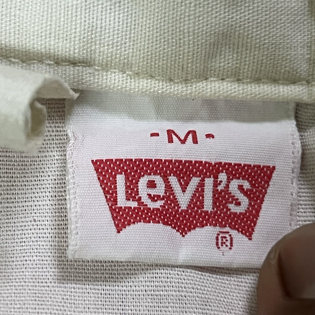 Levi's × Levi's Vintage Clothing × Vintage Vintage 70s Levi's White Tab Chambray Western Shirt Size US M / EU 48-50 / 2 - 20 Thumbnail