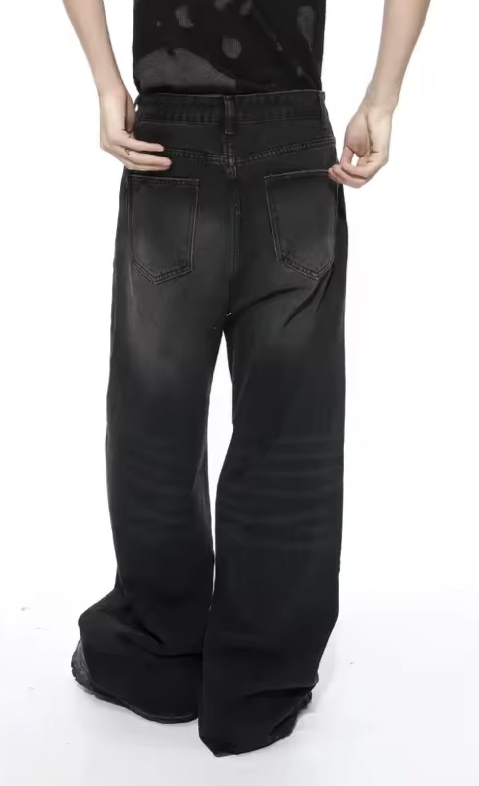Jean Chiyuri x Maeda Black Washed Denim Jeans Size US 29 - 9 Thumbnail