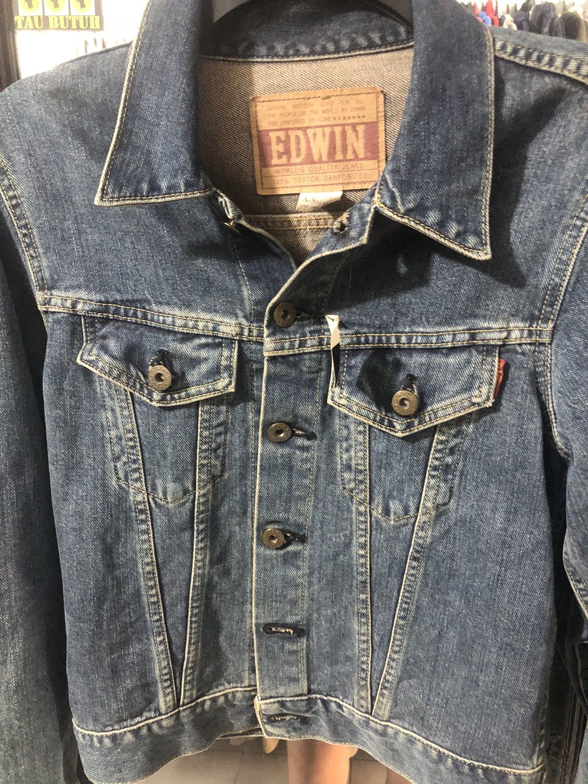 Edwin × Vintage VTG x DENIM x JACKET EDWIN Size XS / US 0-2 / IT 36-38 - 6 Thumbnail