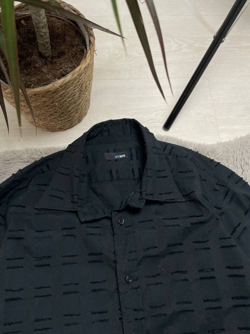 Japanese Brand × Vintage Avantgarde Vintage Rap Shirt Oversized Full Black Y2k Size US L / EU 52-54 / 3 - 2 Thumbnail