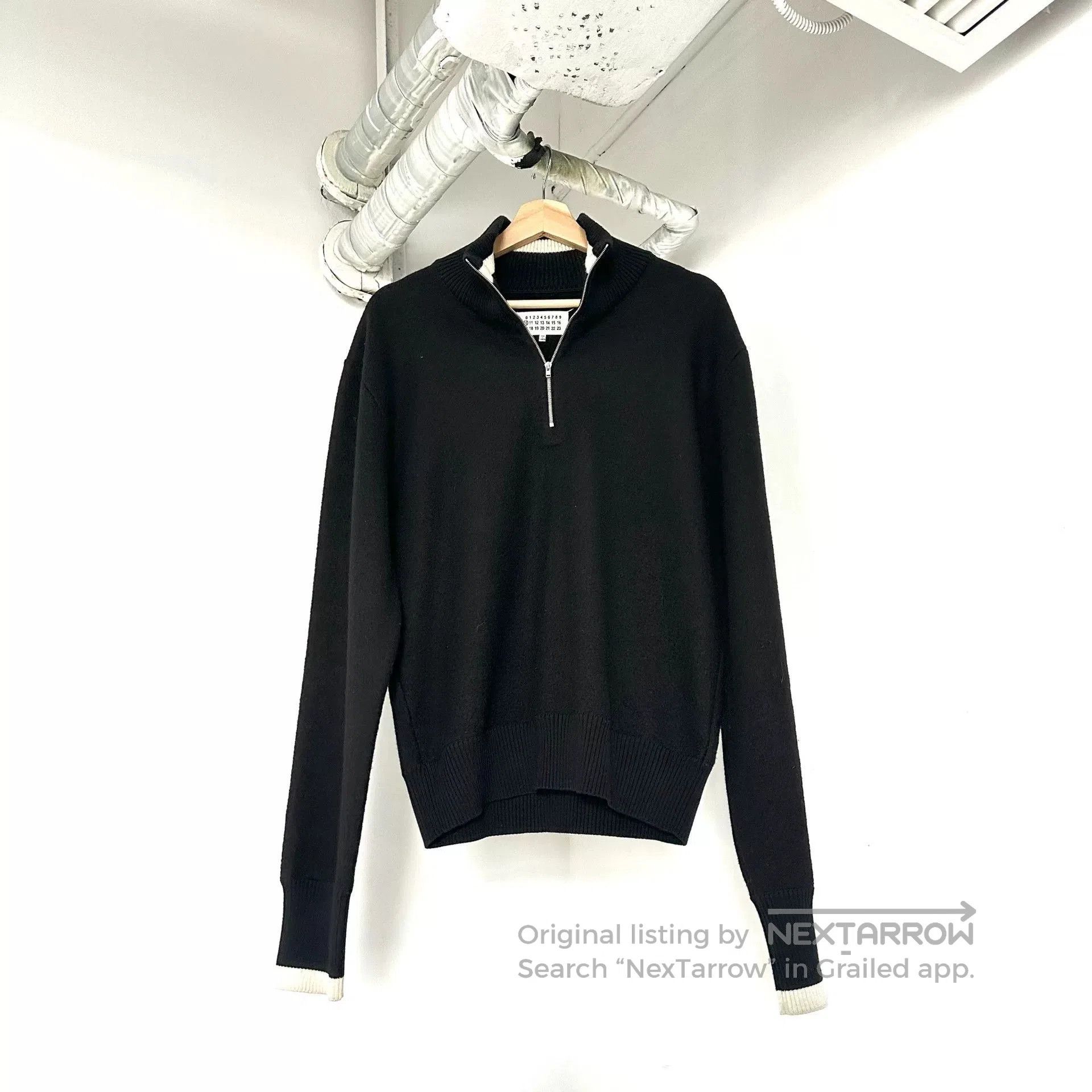Maison Margiela Maison Margiela High Neck Zip Top. Size L / US 10 / IT 46 - 1 Thumbnail