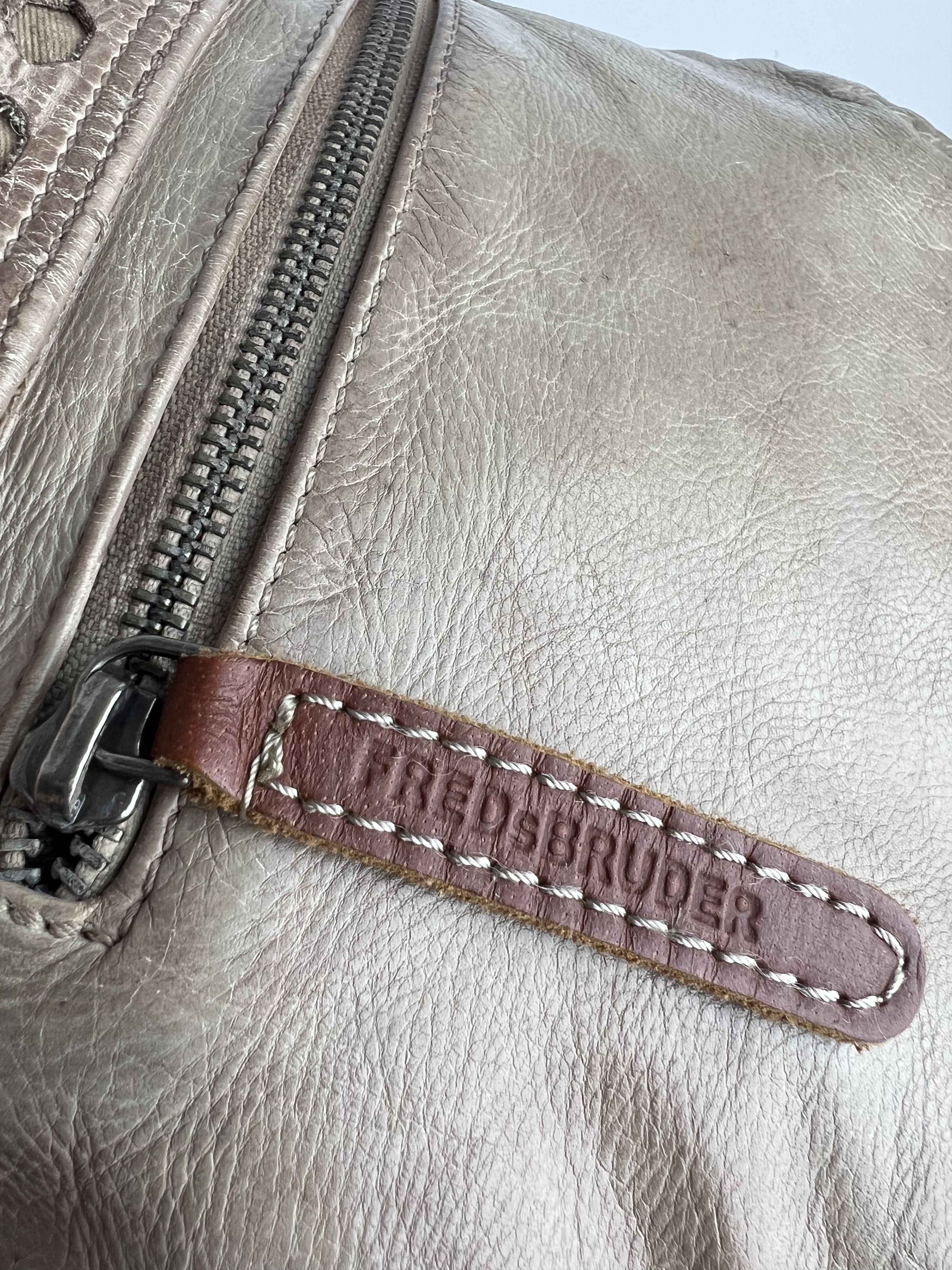 Designer Fredsbruder Brown Leather Crossbody Bag Size ONE SIZE - 18 Thumbnail