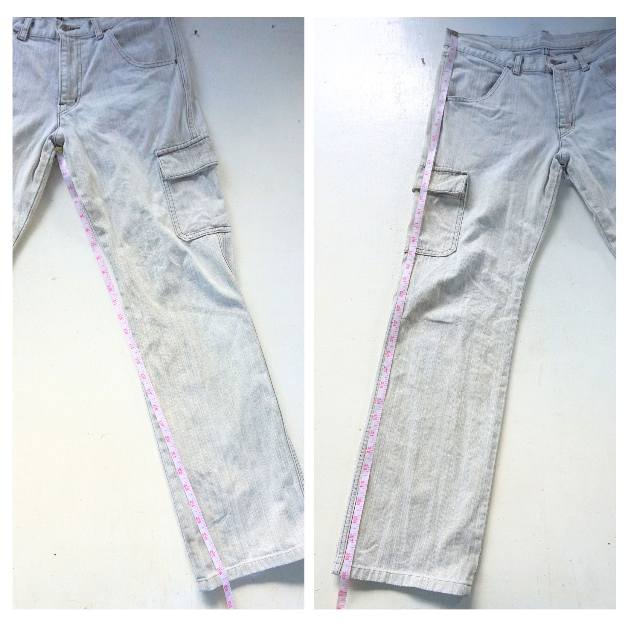 BIGI RADMESS Hickory Striped Denim Cargo Size US 31 - 9 Thumbnail