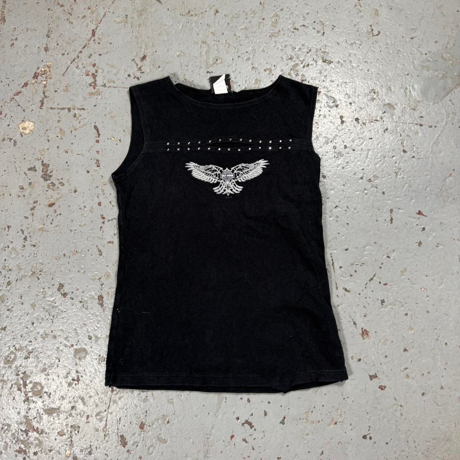 Harley Davidson Harley davidson eagle rhinestone Tank top Size XS / US 0-2 / IT 36-38 - 1 Thumbnail