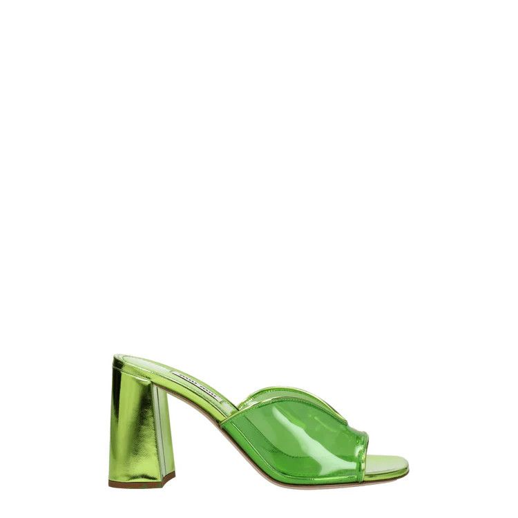 Miu Miu ob1o1e1124 Plexiglass Sandals in Green Size US 6 / IT 36 - 1 Thumbnail