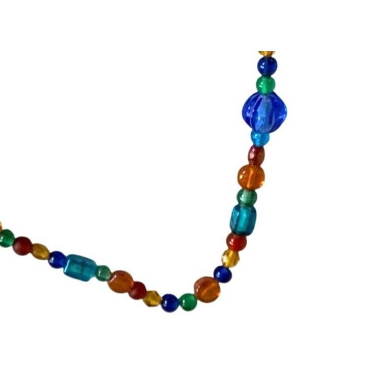 Other Colorful Glass Bead Small Choker Necklace With Magnetic Clas Size ONE SIZE - 3 Thumbnail
