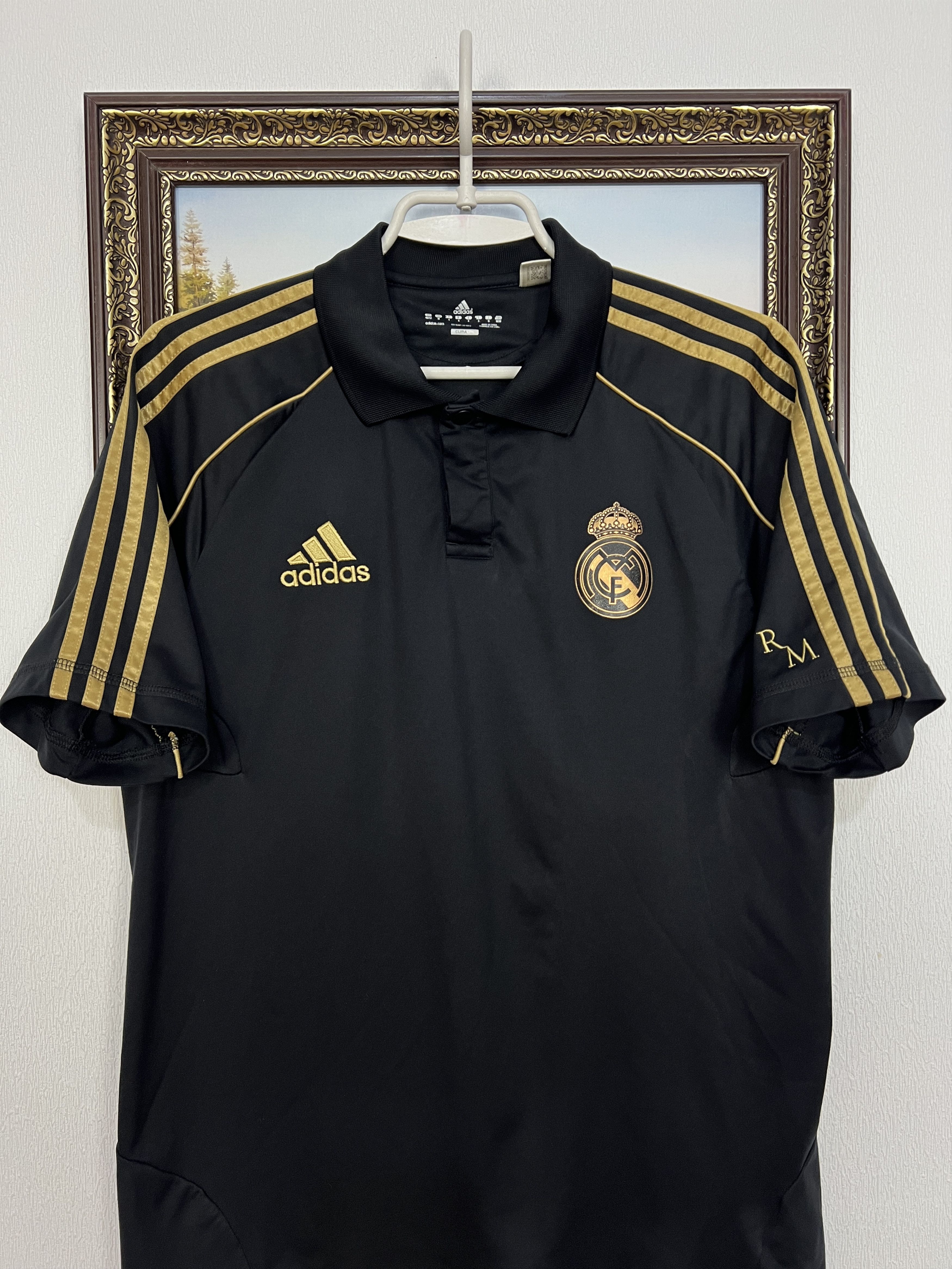 Adidas Vintage Real Madrid Football Train Polo Soccer Shirt Jersey Size US M / EU 48-50 / 2 - 2 Thumbnail