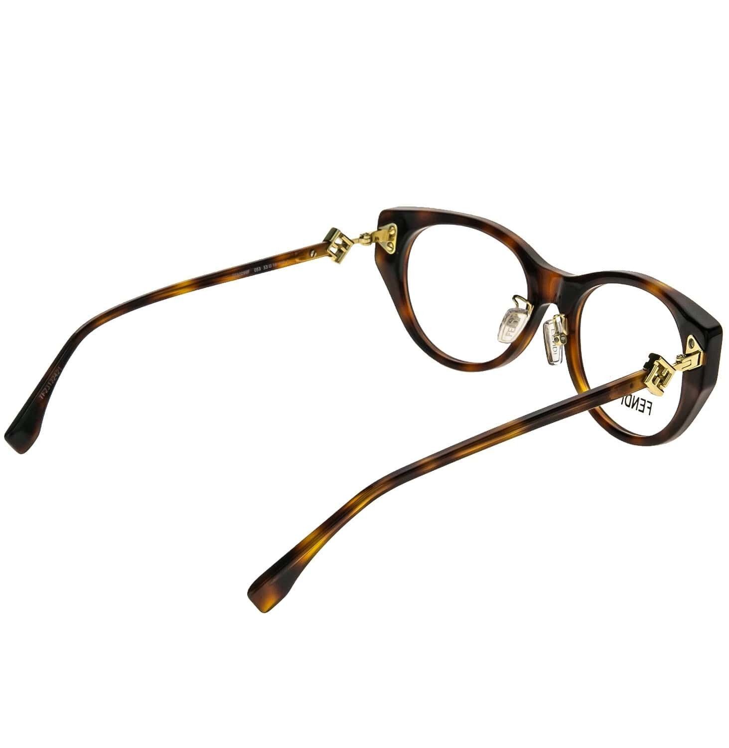 Fendi FENDI DIAMONDS LOGO 50099 052 Brown Eyeglasses FE50099F 053 Size ONE SIZE - 6 Thumbnail
