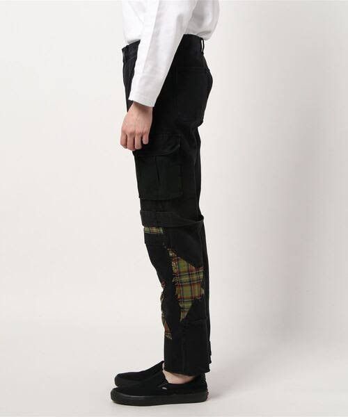 If Six Was Nine Maison Emerald Loose Washead Stitching Denim Pants Size US 36 / EU 52 - 11 Thumbnail