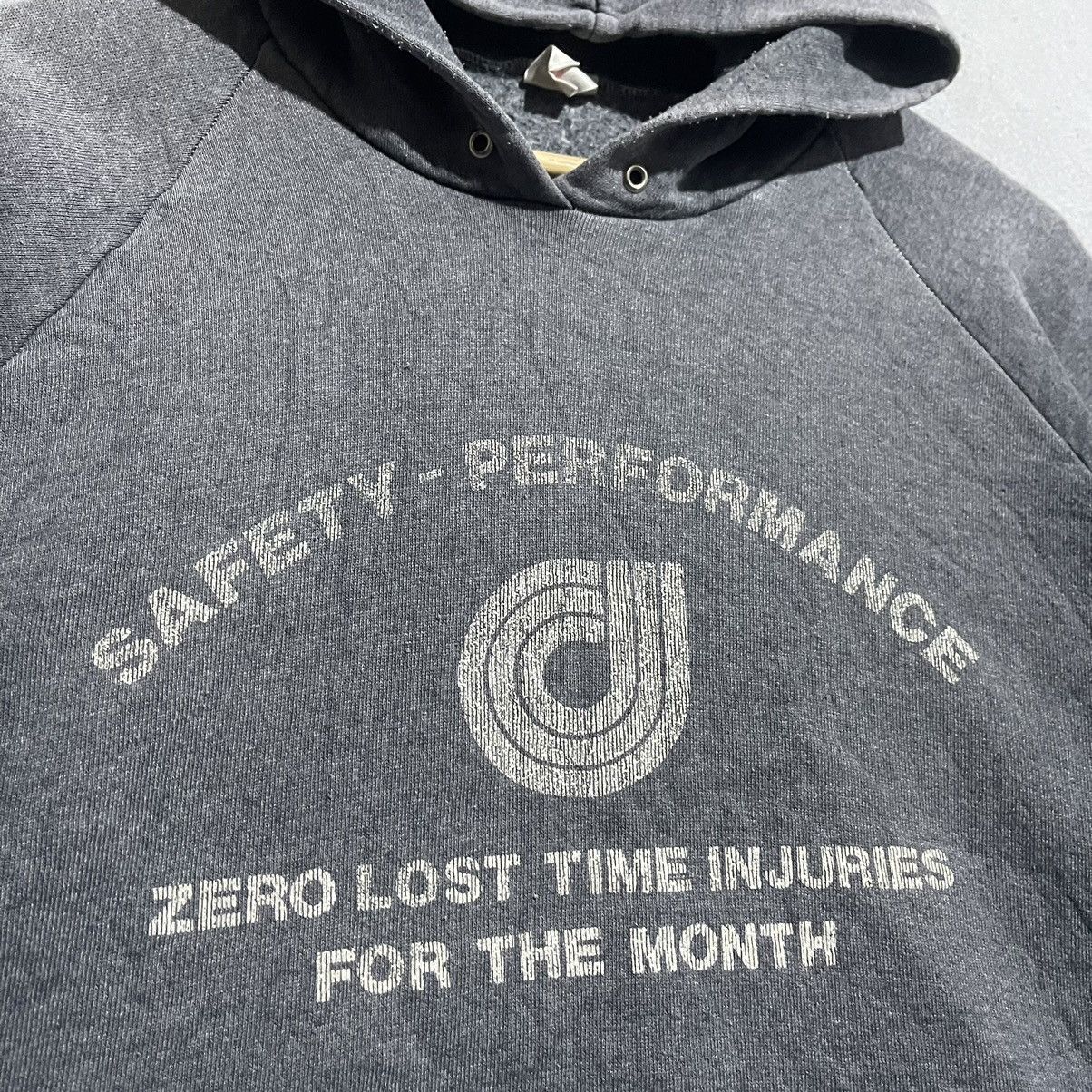 Fruit Of The Loom Vintage 1980s Fruit of the Loom Safety Performance Hoodie Size US L / EU 52-54 / 3 - 2 Thumbnail