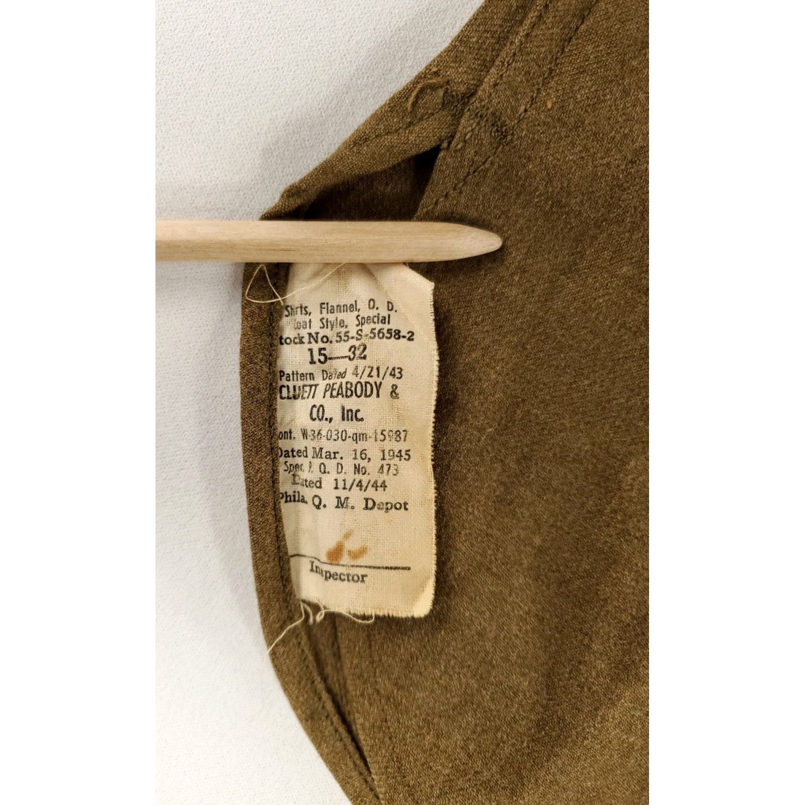 Vintage VINTAGE US Army M43 Wool Field Shirt Gusseted Brown Mens M 15/32 Long Sleeve Shirt Size US M / EU 48-50 / 2 - 2 Thumbnail
