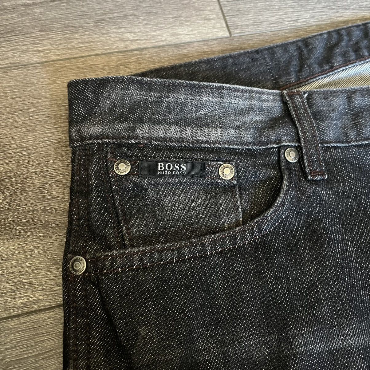 Hugo Boss × Vintage Hugo Boss Delaware Slim Fit Washed Black Denim Jeans 34x32 Size US 34 / EU 50 - 6 Thumbnail