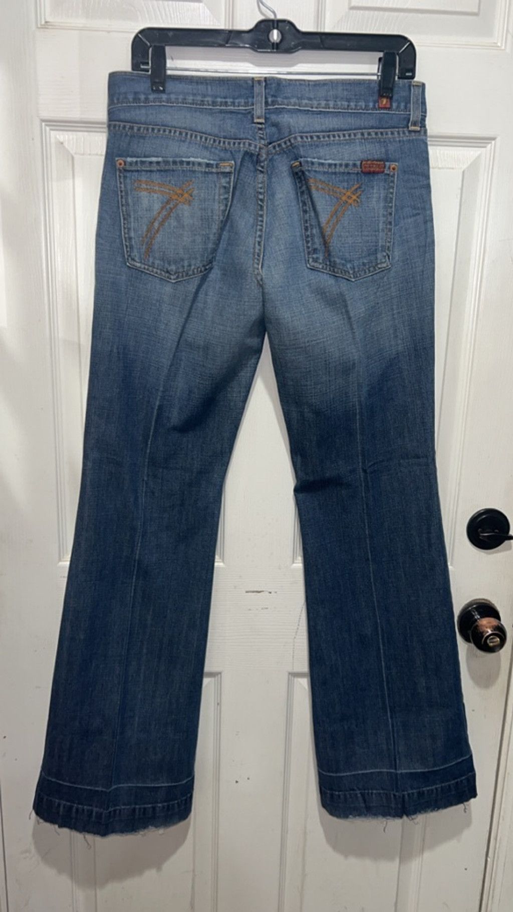 7 For All Mankind 7 for all mankind dojo flared jeans 30 Size 30" / US 8 / IT 44 - 5 Thumbnail