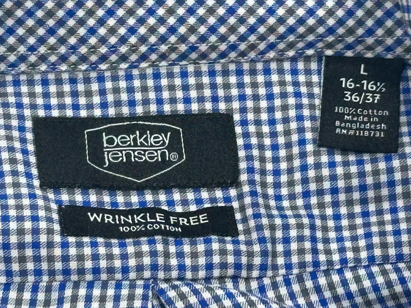 Other Berkley Jensen Wrinkle Free Cotton Oxford Button Up Blue L Size US L / EU 52-54 / 3 - 3 Thumbnail