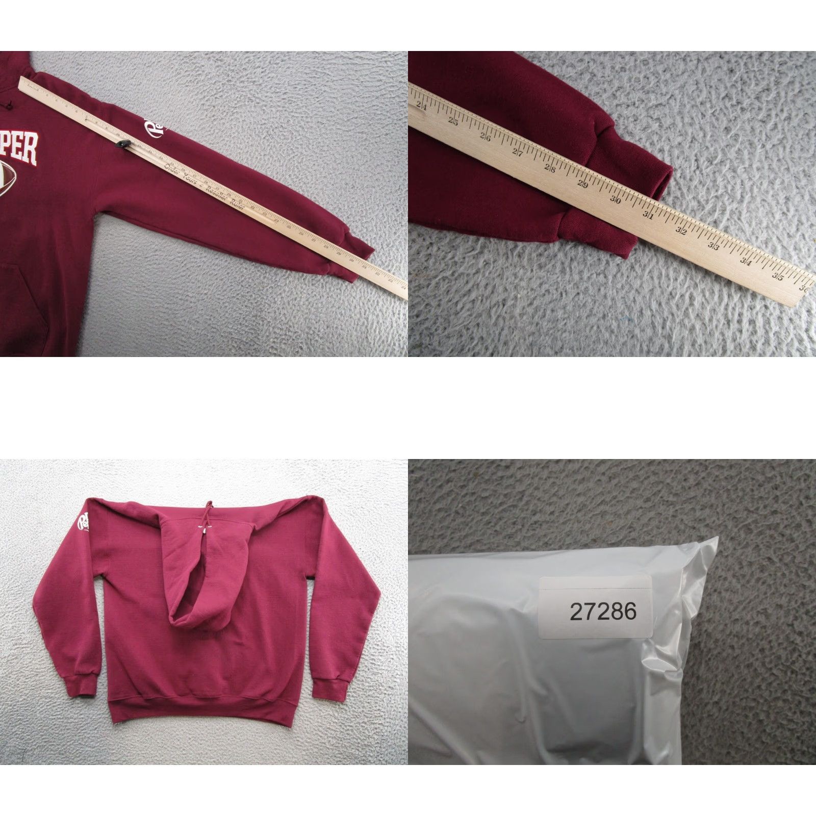 Jerzees Dr Pepper #23 Football Embroidered Pullover Hoodie Mens Size L Multicolor Sports Embroidered Hoodie Men L Size US L / EU 52-54 / 3 - 8 Thumbnail