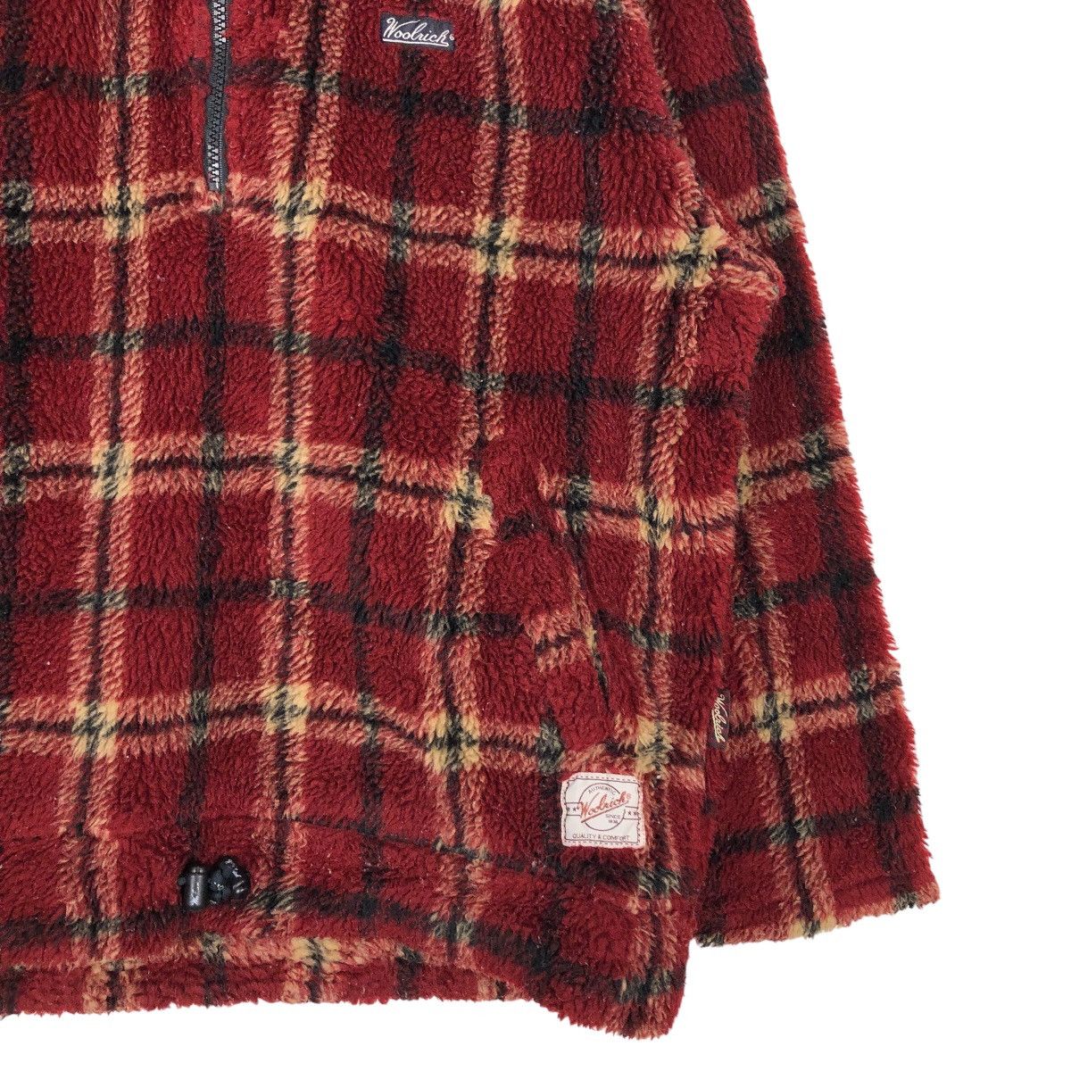 Woolrich Woolen Mills 🔥Vintage Anorak Fleece Half Zipper Jacket Woolrich Tartan Size US S / EU 44-46 / 1 - 4 Thumbnail
