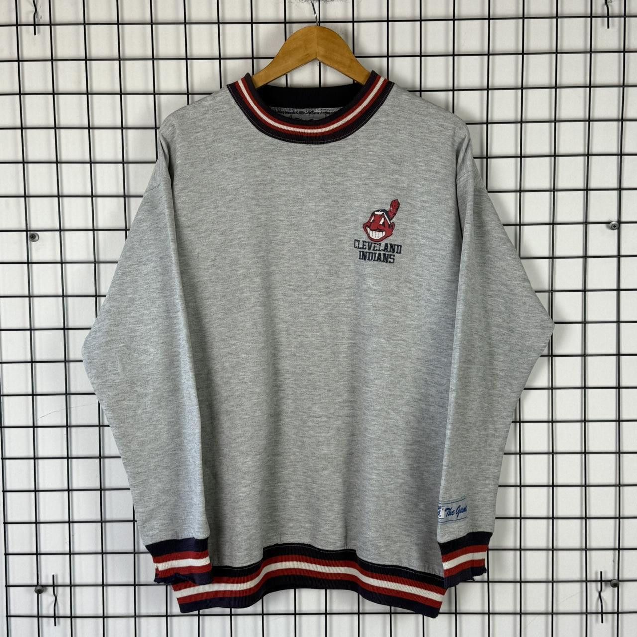 Vintage Clevaland Indians Sweatshirt Vintage Grey Embroidered Size US L / EU 52-54 / 3 - 1 Thumbnail