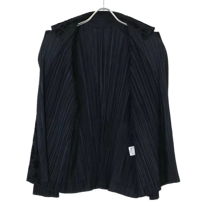 Issey Miyake issey miyake size:3 Floral dark pattern pleated coat Size XXS / US 00 / IT 34 - 3 Thumbnail