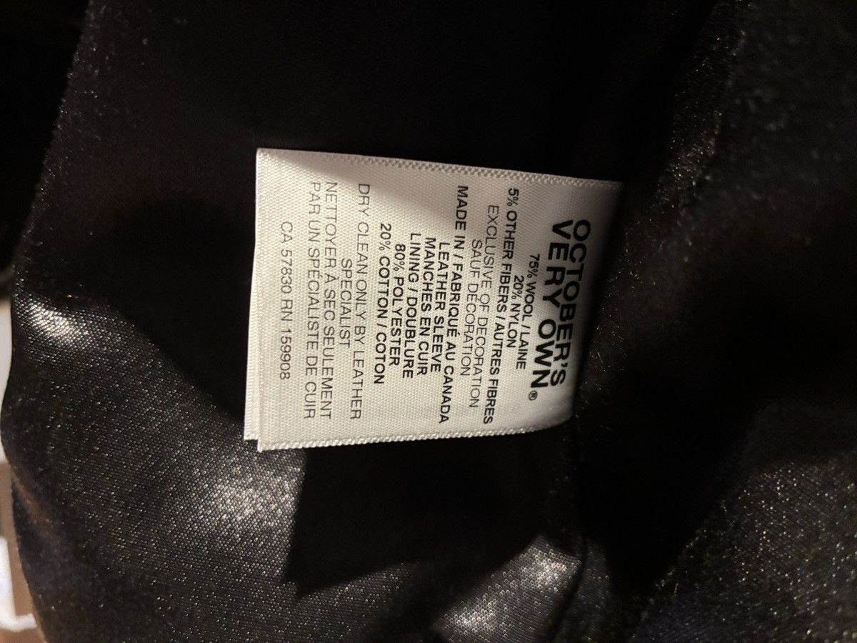 October's Very Own Iceman Drake x UFC Championship Varsity Leather Jacket Size US S / EU 44-46 / 1 - 8 Thumbnail
