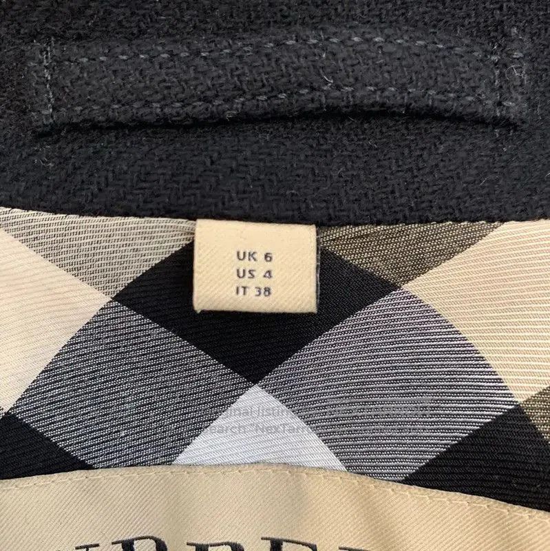 Burberry Burberry Black Wool Women's Trench Coat. Size M / US 6-8 / IT 42-44 - 6 Thumbnail
