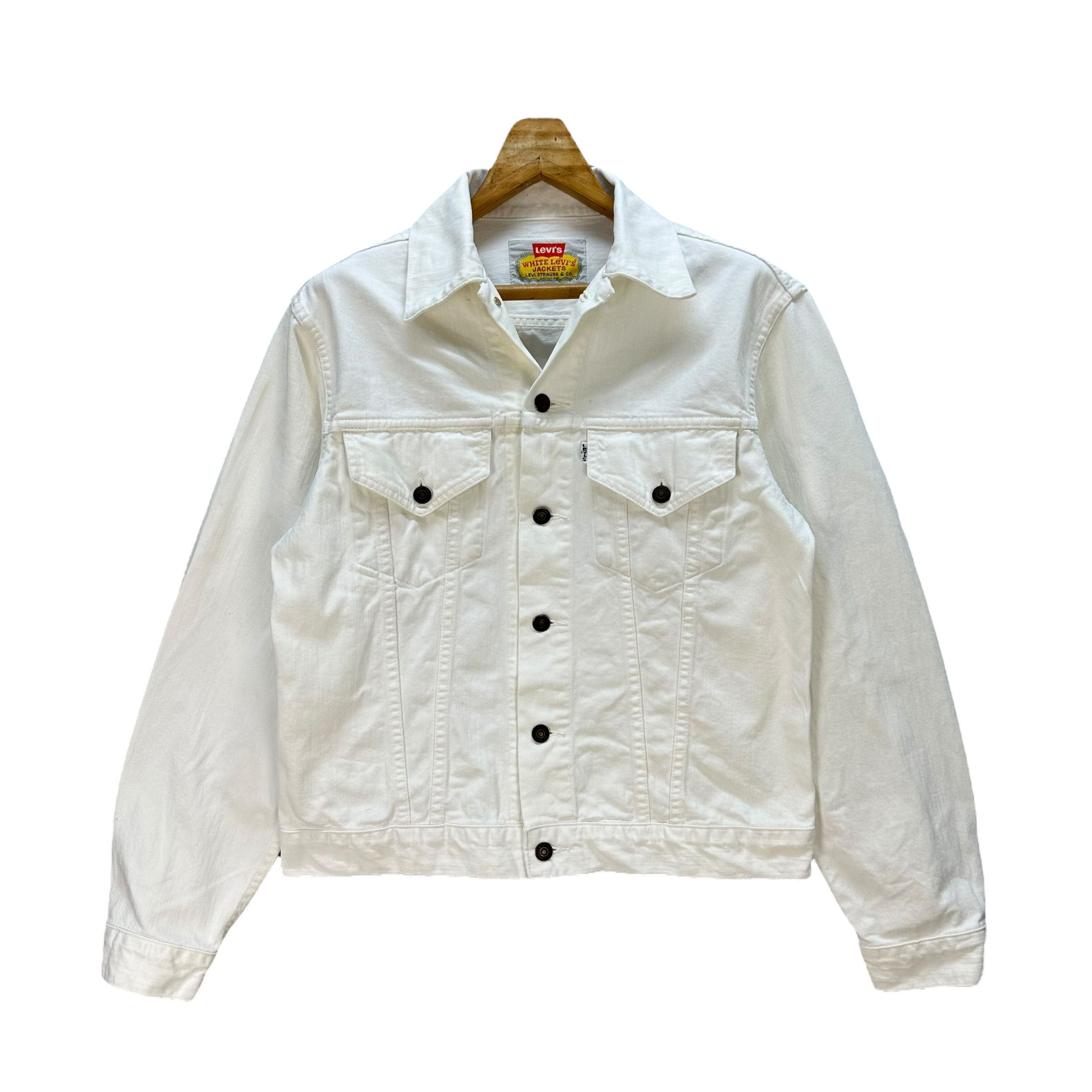 Levi's Vintage LEVI'S 70505 White Denim Jacket White Tab #A42-0965 Size US M / EU 48-50 / 2 - 1 Thumbnail