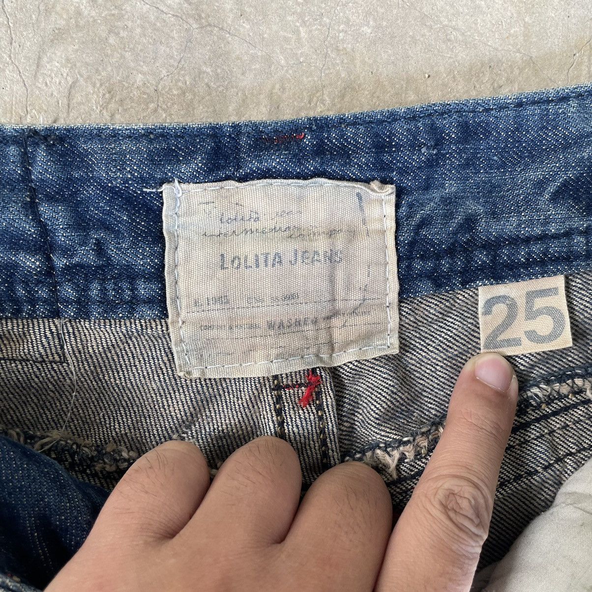 Hysteric Glamour 🇯🇵 LOLITA Flare Bootcut Mudwash Distressed Exotic Denim Jeans Size 29" - 12 Thumbnail