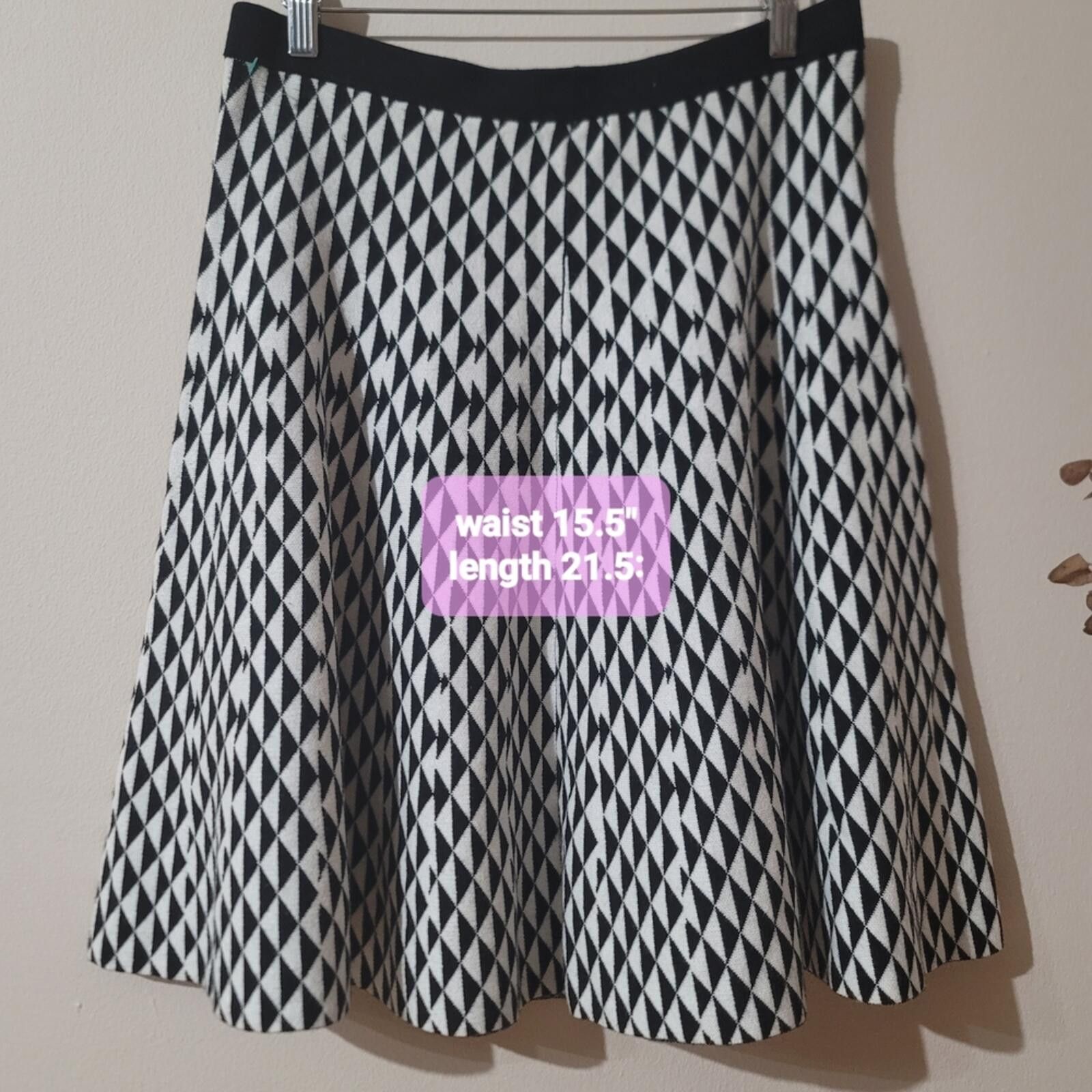Other Carmen Marc Valvo Diamond Skater Skirt Sz L Gothic Academia Size 36" / US 14 / IT 50 - 3 Thumbnail