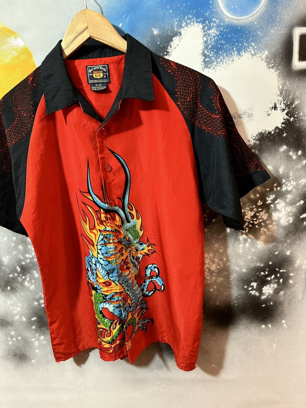 Japanese Brand × Route 66 Vintage Route 66 Dragon Fire Crazy t shirt Size M / US 6-8 / IT 42-44 - 4 Thumbnail