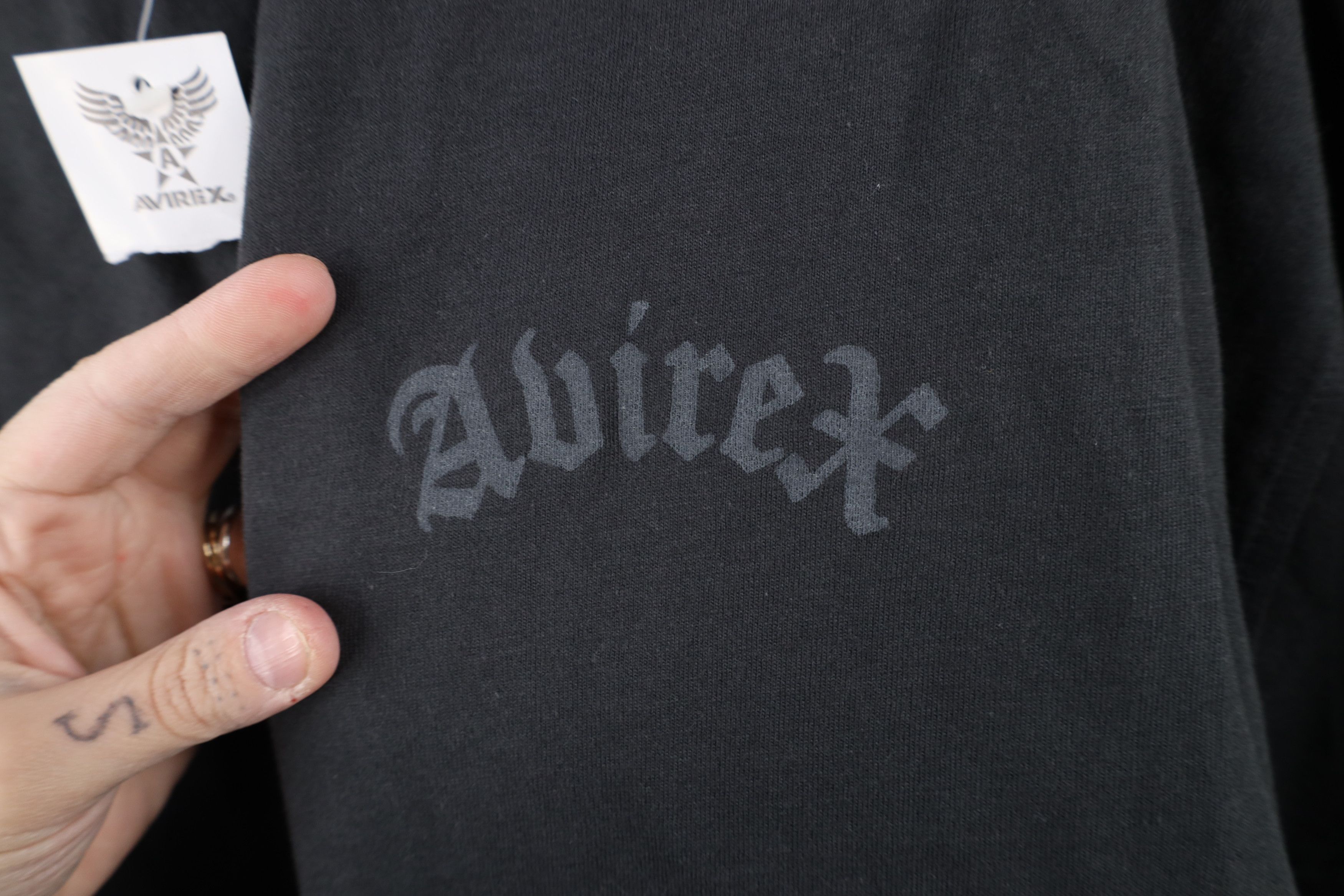Avirex × Vintage Deadstock Vintage 90s Y2K Avirex Long Sleeve T-Shirt Gray Size US XXL / EU 58 / 5 - 4 Thumbnail
