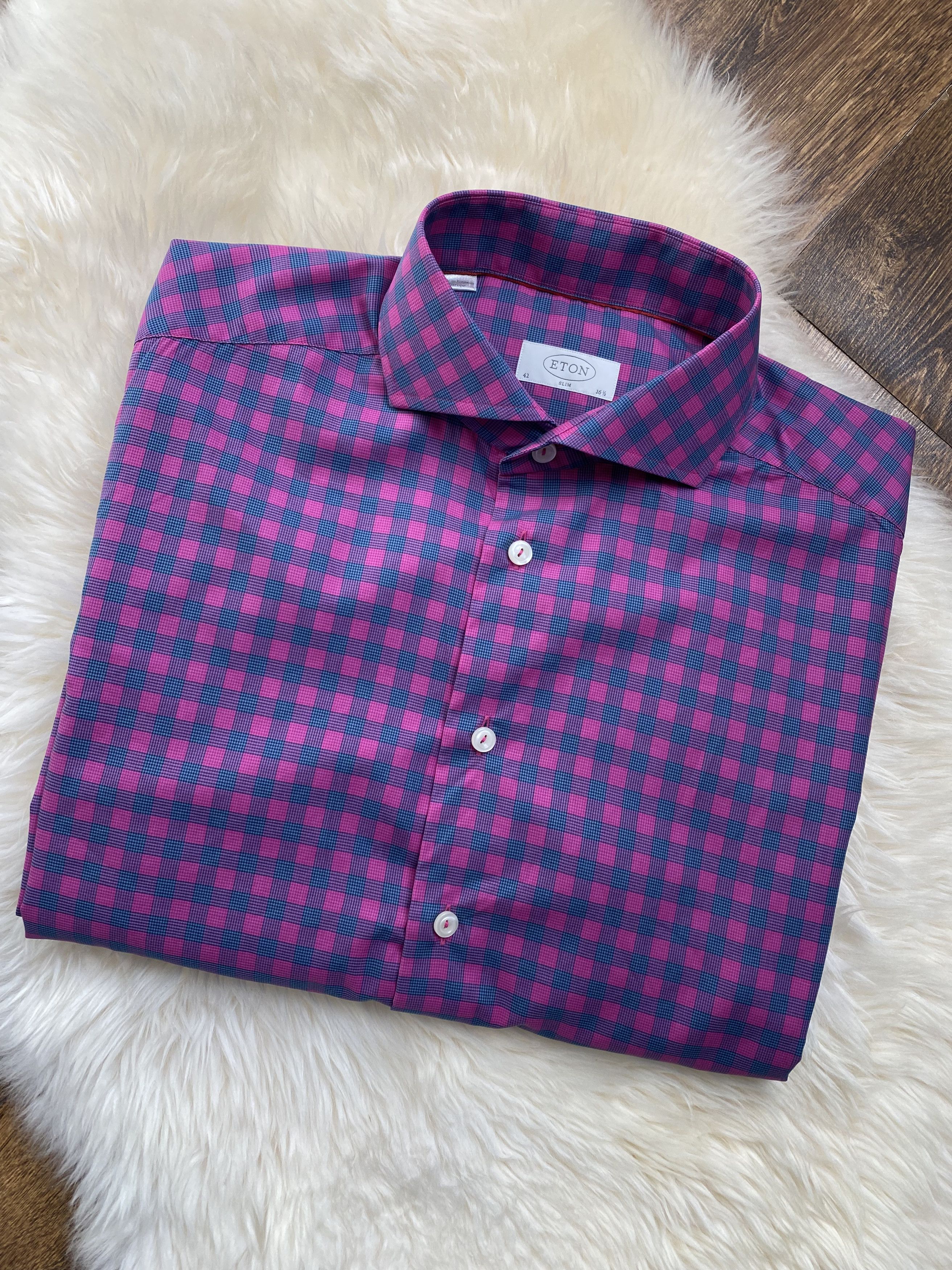 Eton Eton Pink Shirt Size US M / EU 48-50 / 2 - 11 Thumbnail