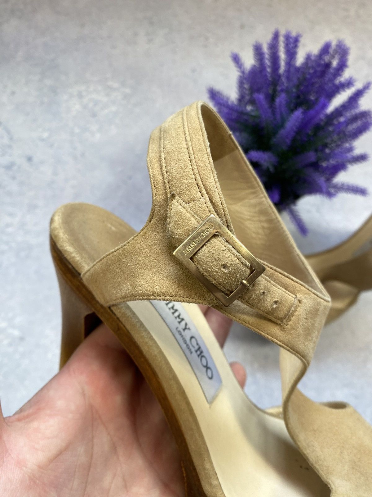 Jimmy Choo Jimmy Choo Women’s Heels Leather Suede Shoes Size 39 Size US 9 / IT 39 - 8 Thumbnail