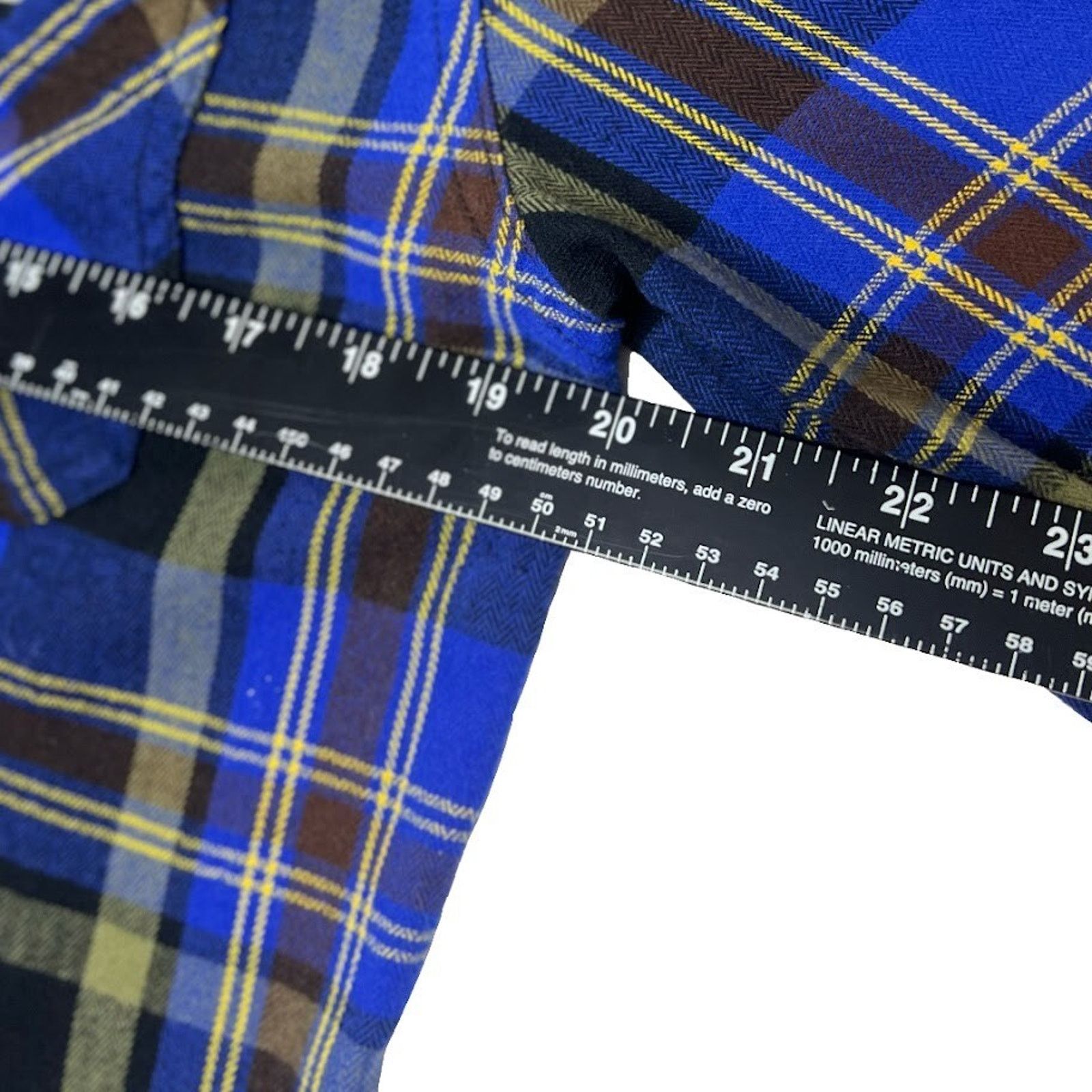 Levi's Levi's Mens Flannel Shirt Small Blue Black Plaid Long Sleeve Size US S / EU 44-46 / 1 - 2 Thumbnail
