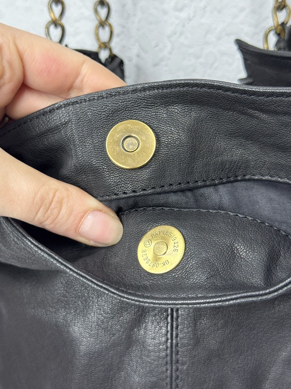A.S.98 Vintage Leather Bag AS 98 style Metal Sling Bag Gothic GOA Size ONE SIZE - 10 Thumbnail