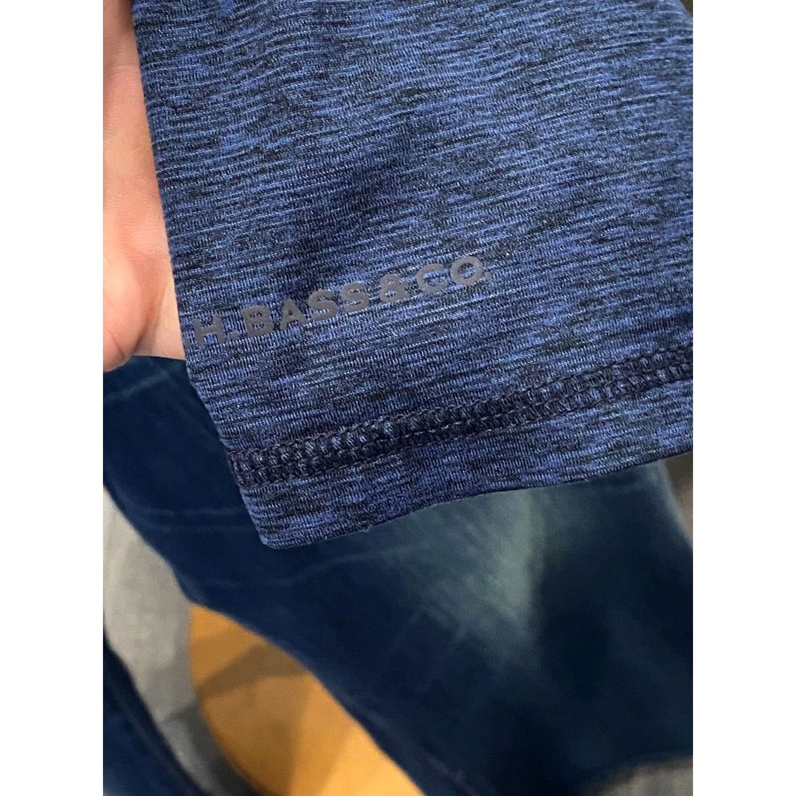 CO GH Bass & Co Bluish Zippered SWEATER Large L Mens Size US L / EU 52-54 / 3 - 5 Thumbnail