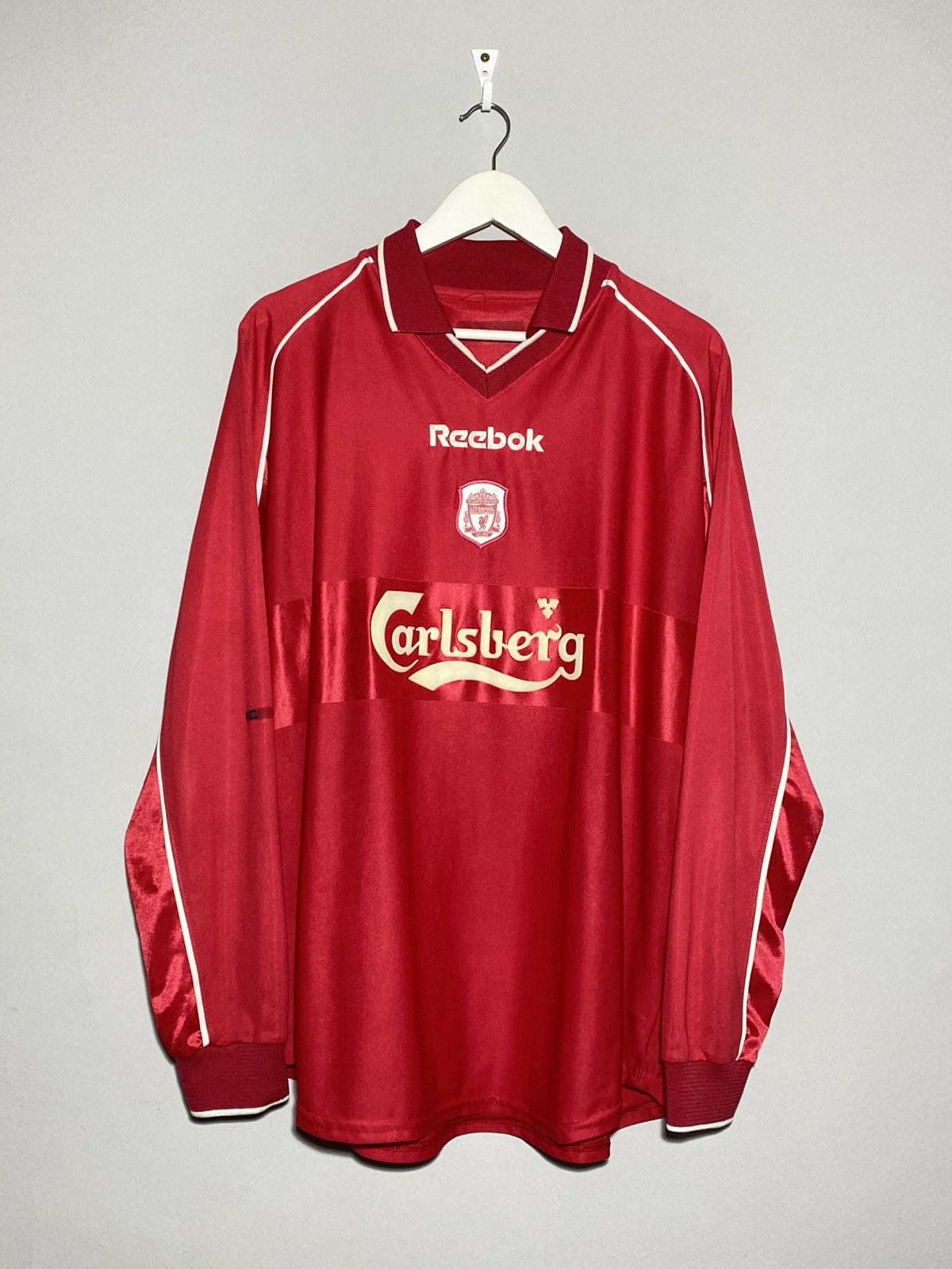 Reebok 2000-02 Liverpool FC Home Long Sleeve Football Shirt Size US L / EU 52-54 / 3 - 1 Thumbnail