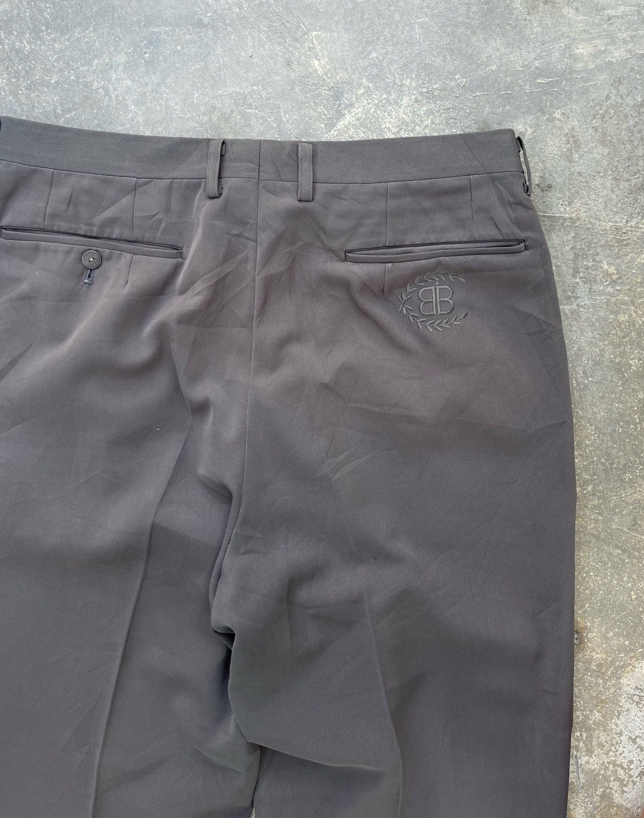 Balenciaga × Vintage 🔥Vintage Balenciaga 'BB' Logo Business Pants Size US 34 / EU 50 - 10 Thumbnail