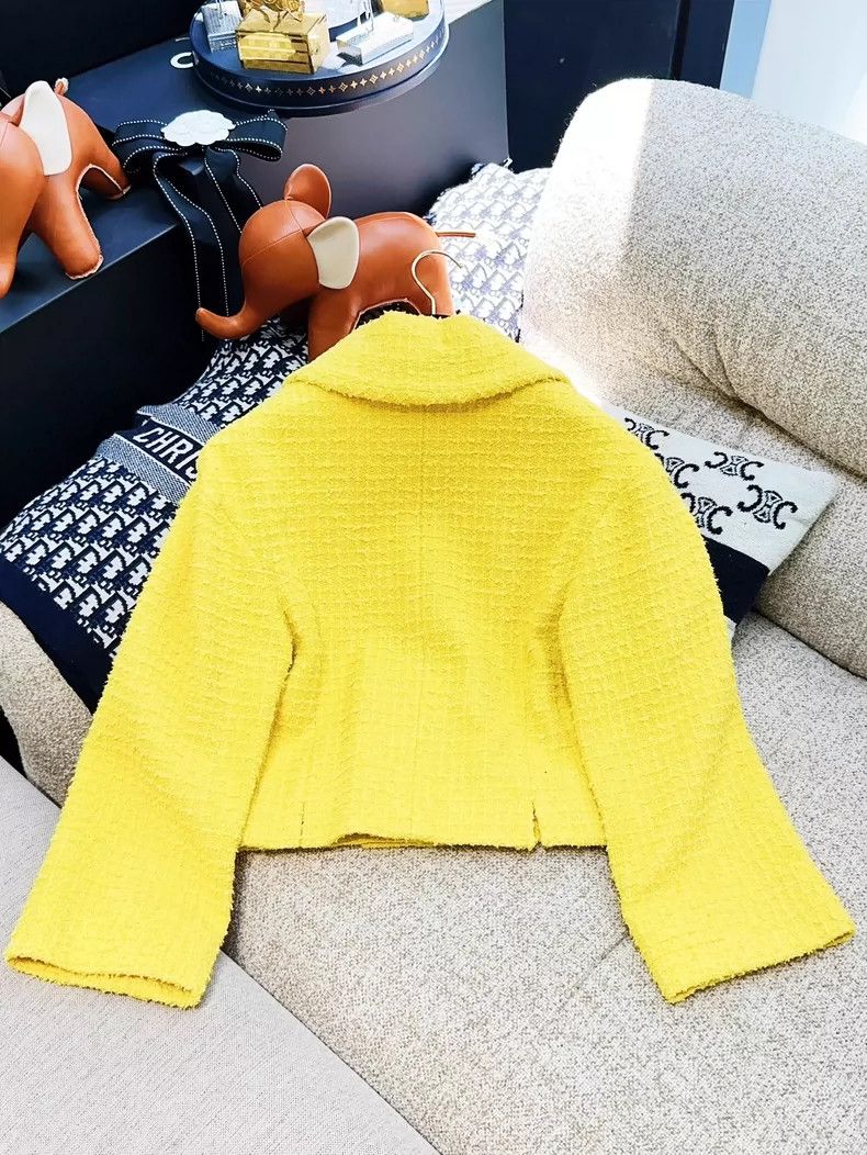 Chanel Chanel 22S spring and summer yellow double-breasted braide Size XS / US 0-2 / IT 36-38 - 2 Thumbnail