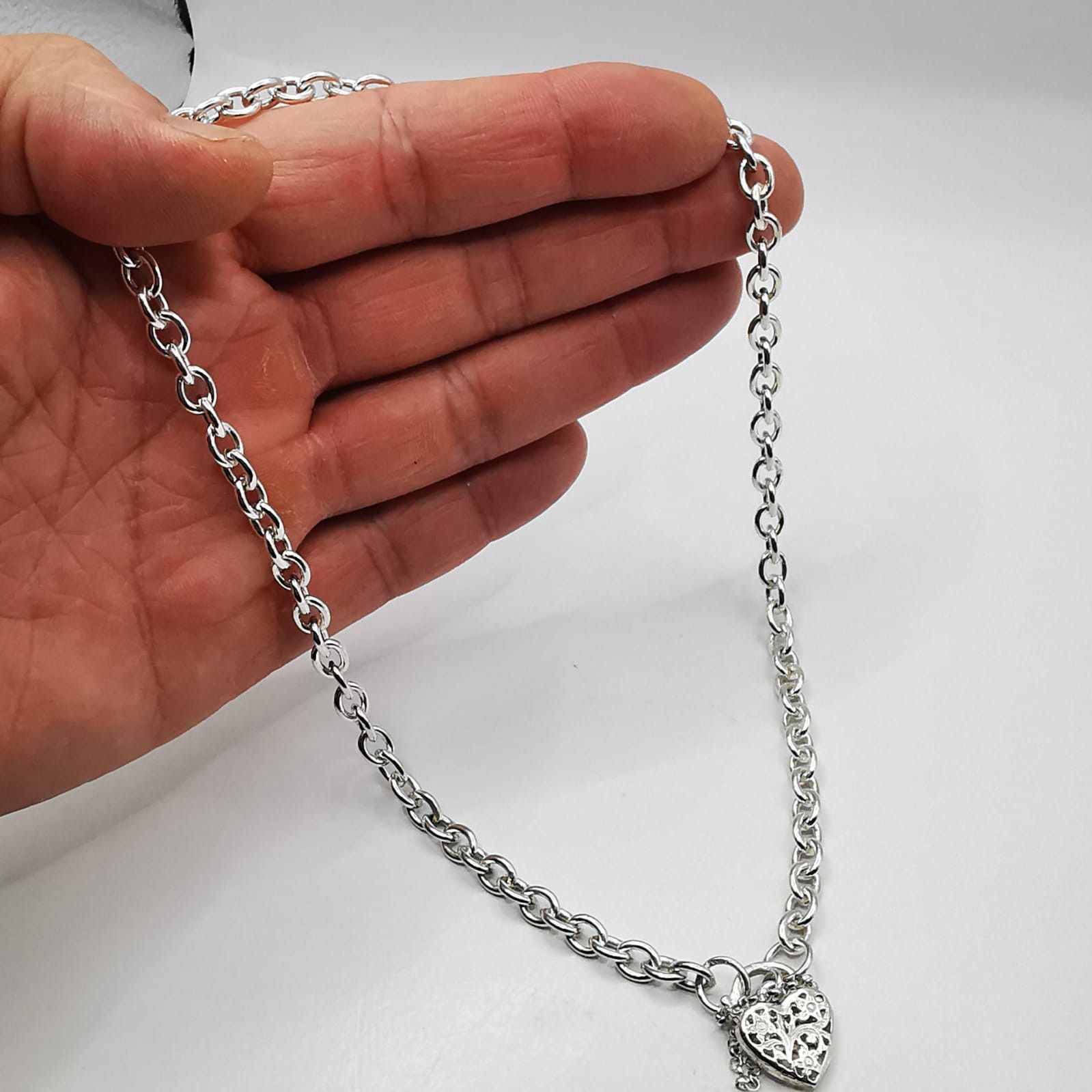 Sterling Silver Vintage Jewelry Chain,925 Sterling Silver,Signed 32,22g Size ONE SIZE - 1 Thumbnail
