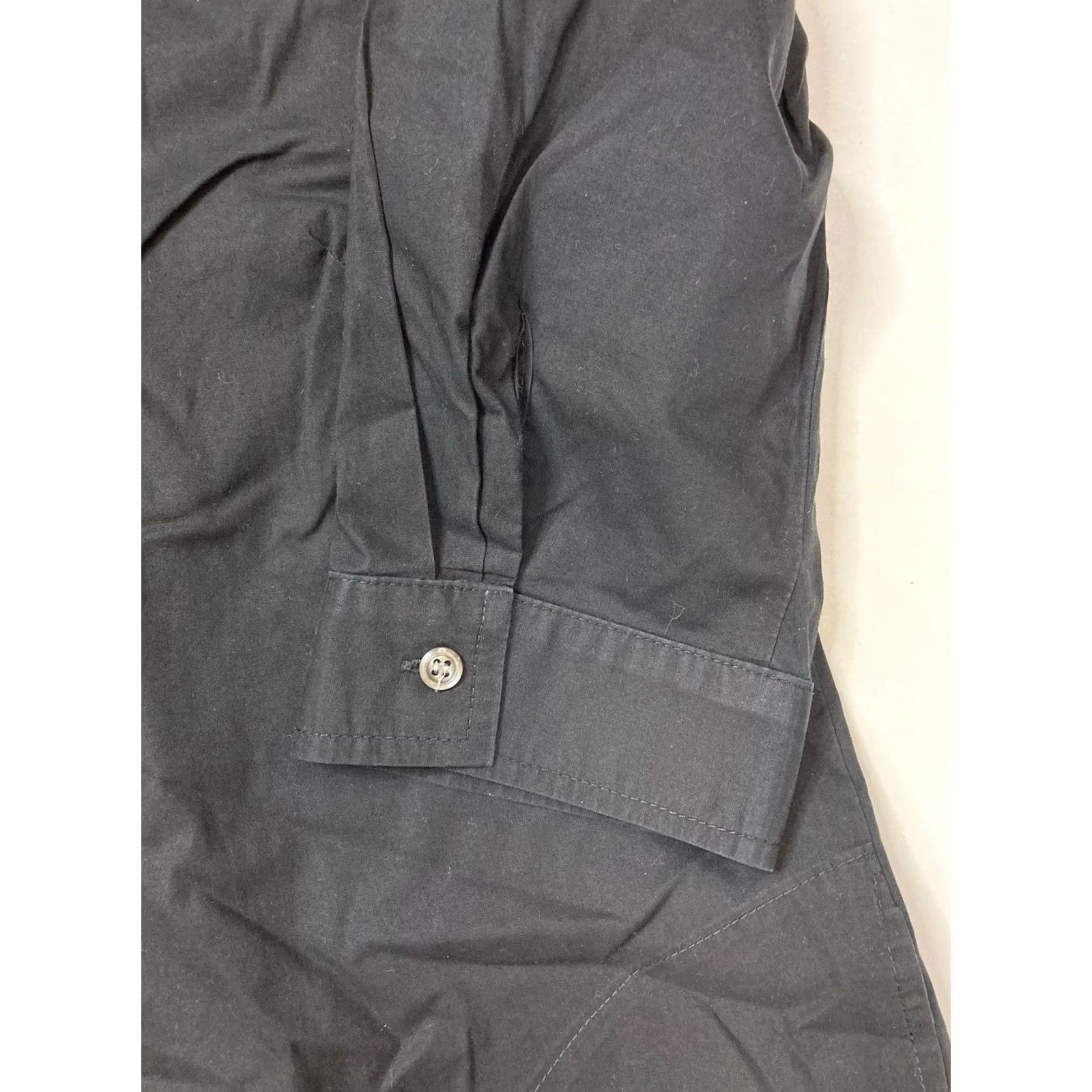 Doublet Kal Reiman Button Up Shirt Dress Women 4 Short Sleeve Collared Pockets Midi Dress Black Cotton Shirt Dress Womens Regular Size 4 Size S / US 4 / IT 40 - 5 Thumbnail